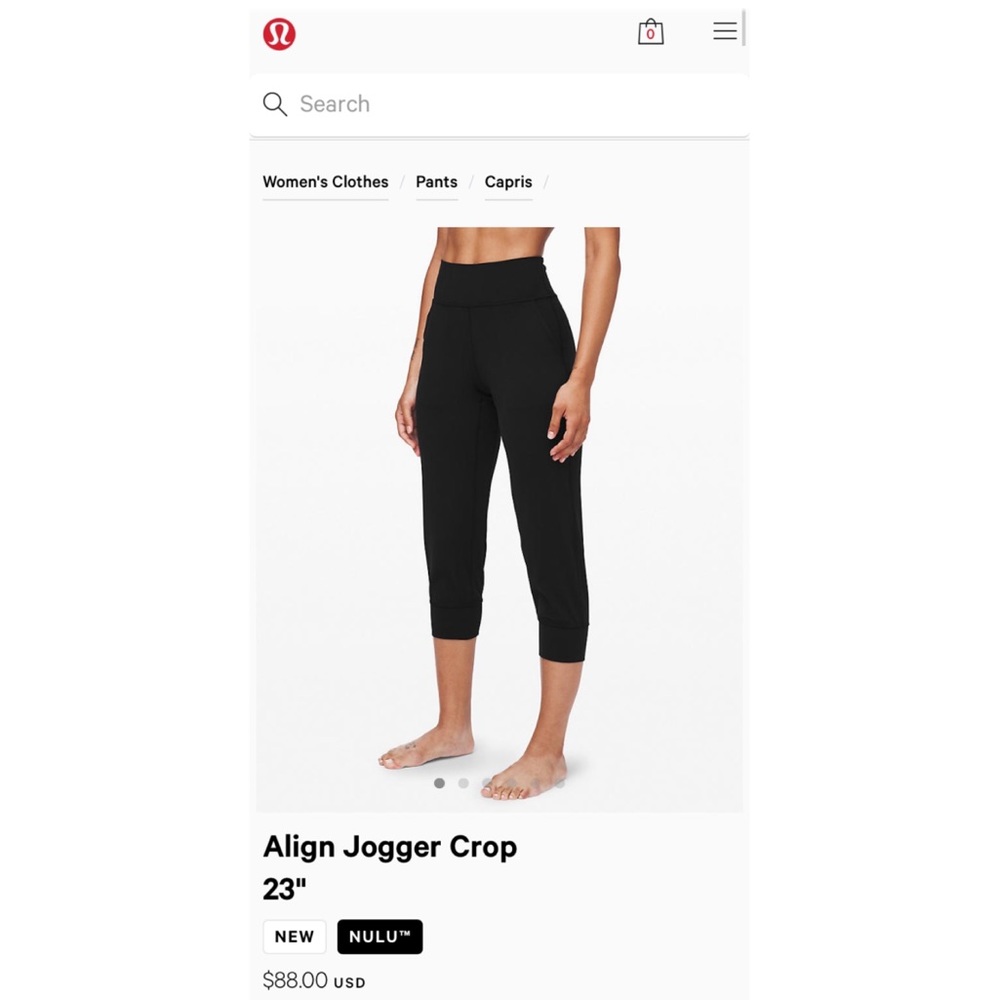Lululemon align JOGGER capris 23”